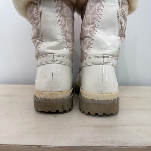 Coach White Patent Leather Leonora Winter Boots Size Size 7 - Picture 8 of 10